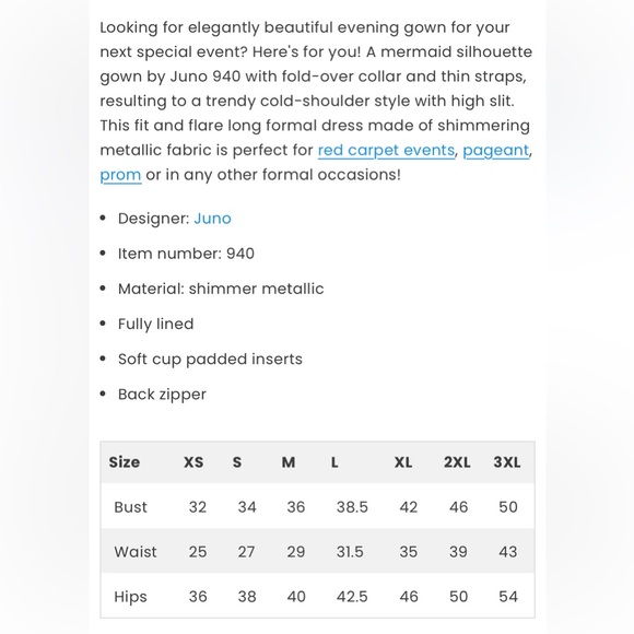 JUNO 940 Cold shoulder Metallic long dress - Picture 6 of 7